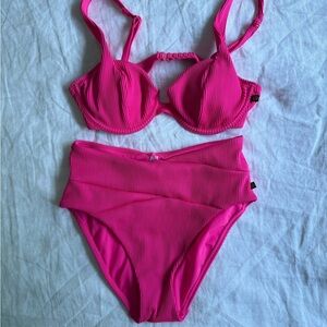 La Vie En Rose Hot Pink Bikini Set